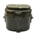 Kit de desorden del ejército húngaro genuino. Pot de bolos militar de aluminio set 2pcs