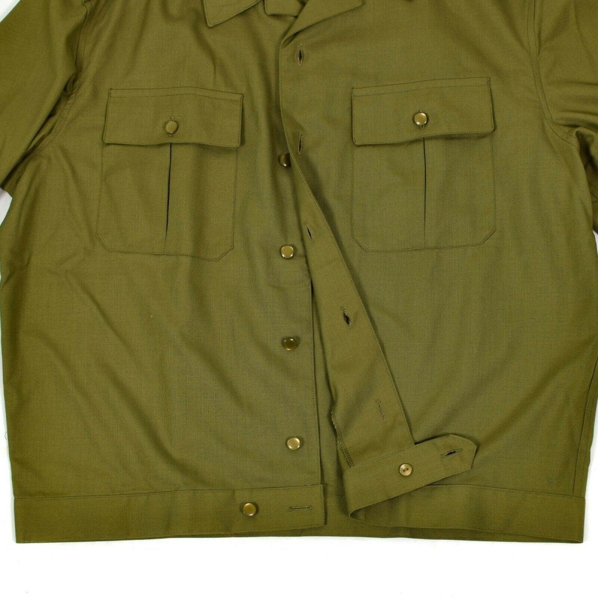 Genuina camisa del ejército húngaro Oficial de color caqui manga larga militar nueva