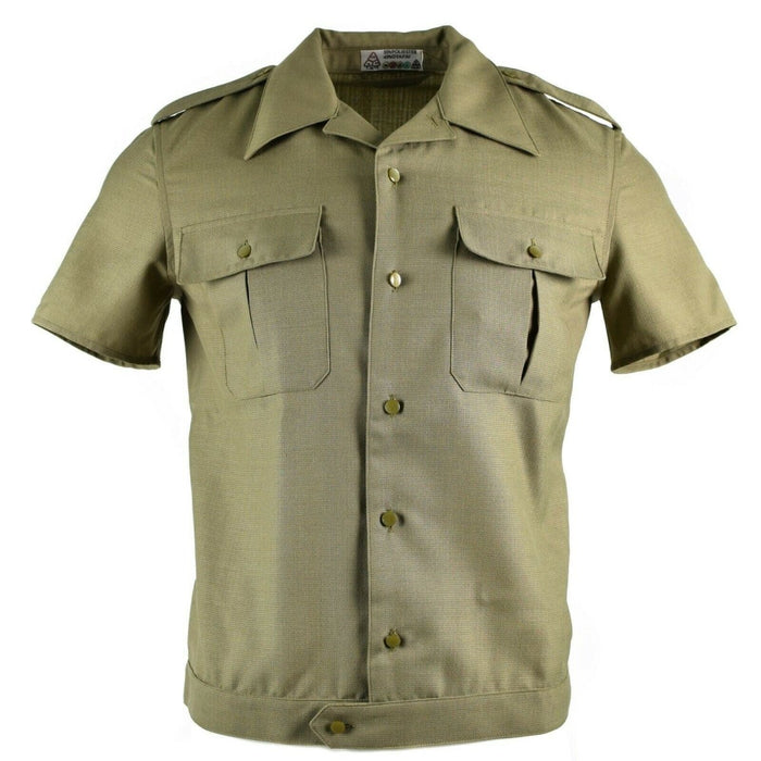 Camisa genuina del ejército húngaro Oficial caqui manga corta Ejército húngaro NUEVO - GoMilitar