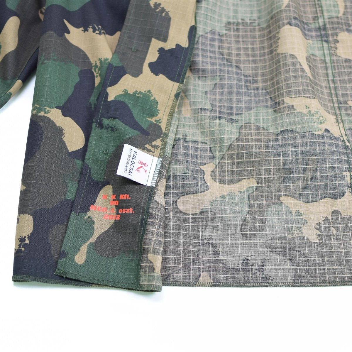 Genuina camisa del ejército húngaro M90 4 Color Camuflage Manga larga Militara NUEVO