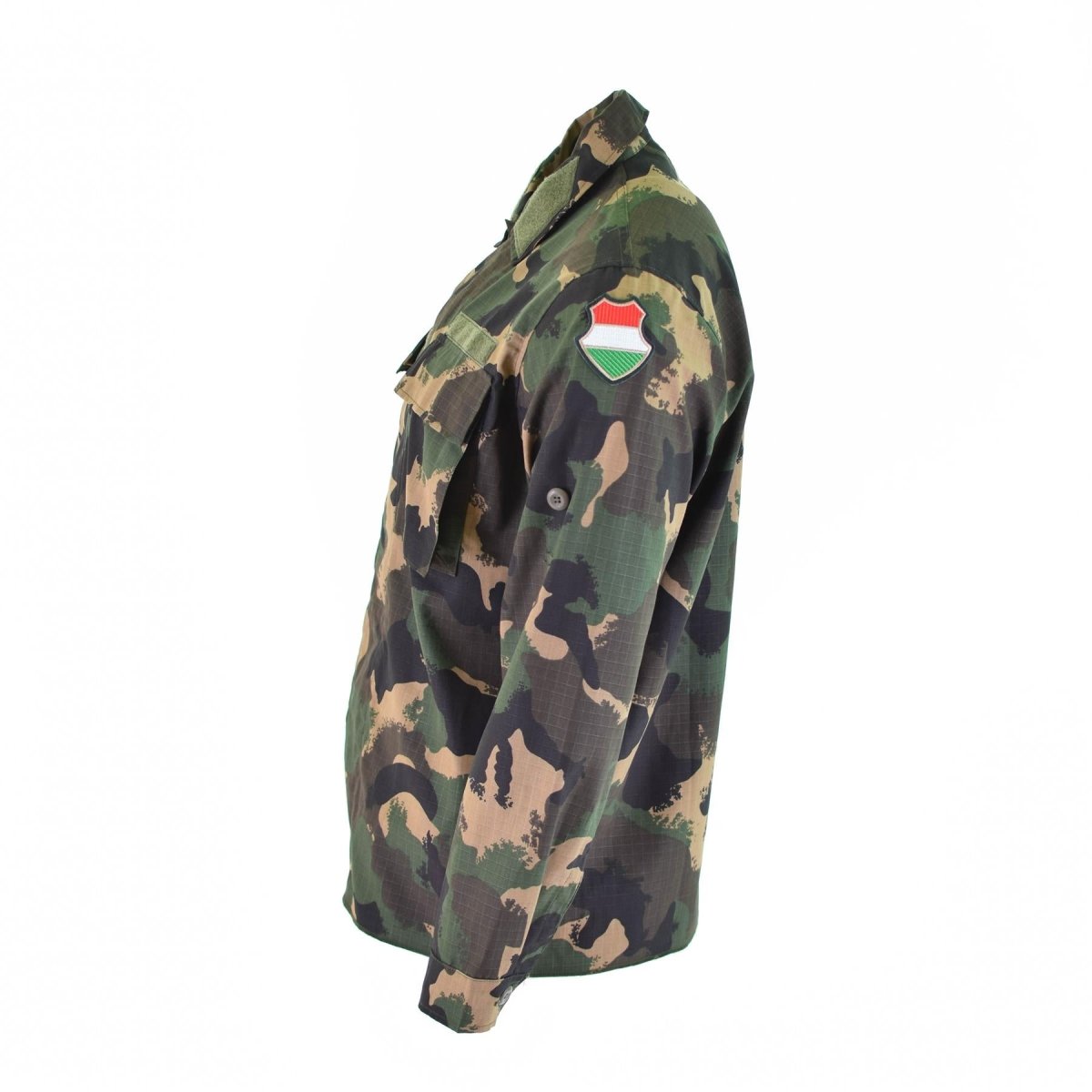 Genuina camisa del ejército húngaro M90 4 Color Camuflage Manga larga Militara NUEVO