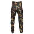 Pantalones de tropas de campo militar húngaros genuinos M1990 CAMO DE BOODLANDO REFORZADO NUEVO