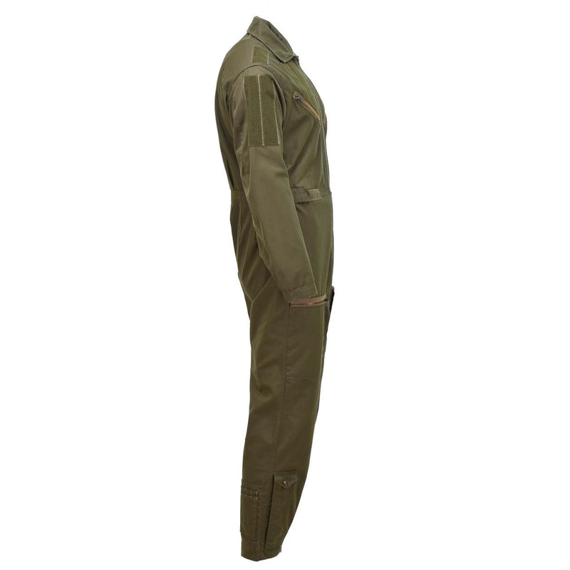 Genuine Italian aircrew flight coverall military suit mechanic olive jumpsuit - GoMilitar