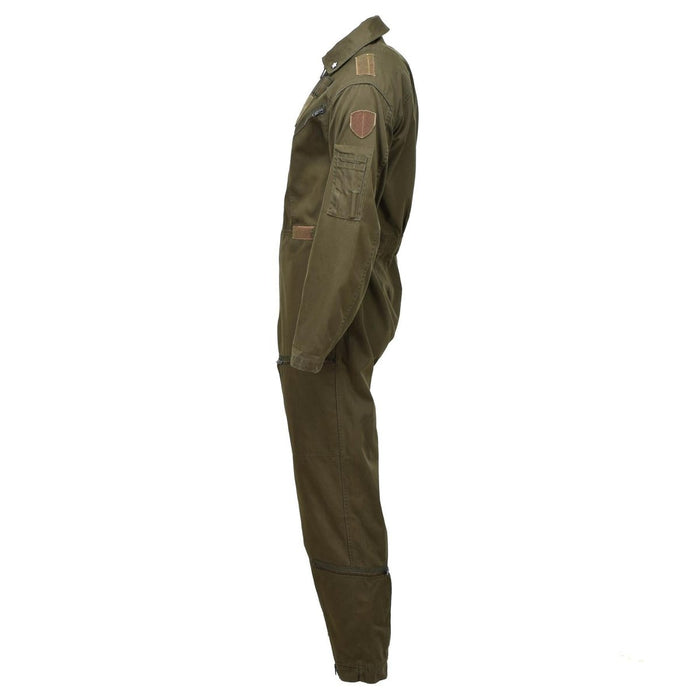 Mono de vuelo de tripulación aérea italiana genuina traje militar mecánico mono verde oliva - GoMilitar