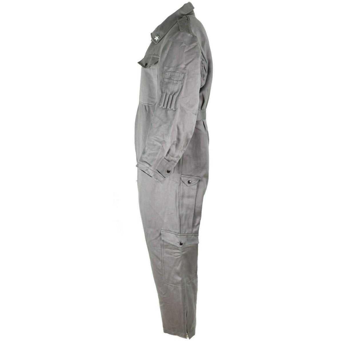 Genuino ejército italiano Coverall Traje Military Gray General Jumpsit General Zip Front New