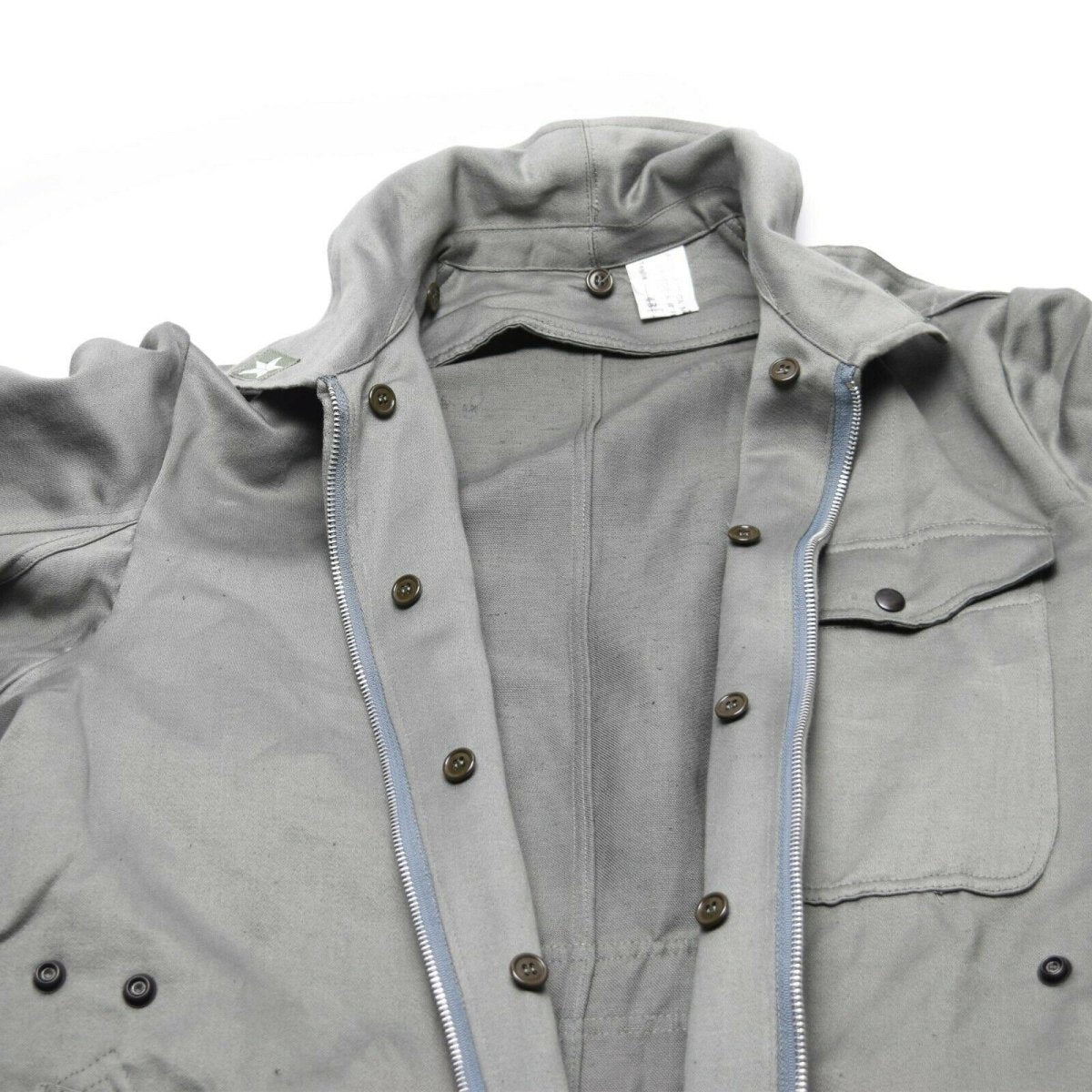 Genuino ejército italiano Coverall Traje Military Gray General Jumpsit General Zip Front New