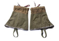 Gaiters del ejército italiano genuino lienzo od ultive senderismo excedente militar M70 combate