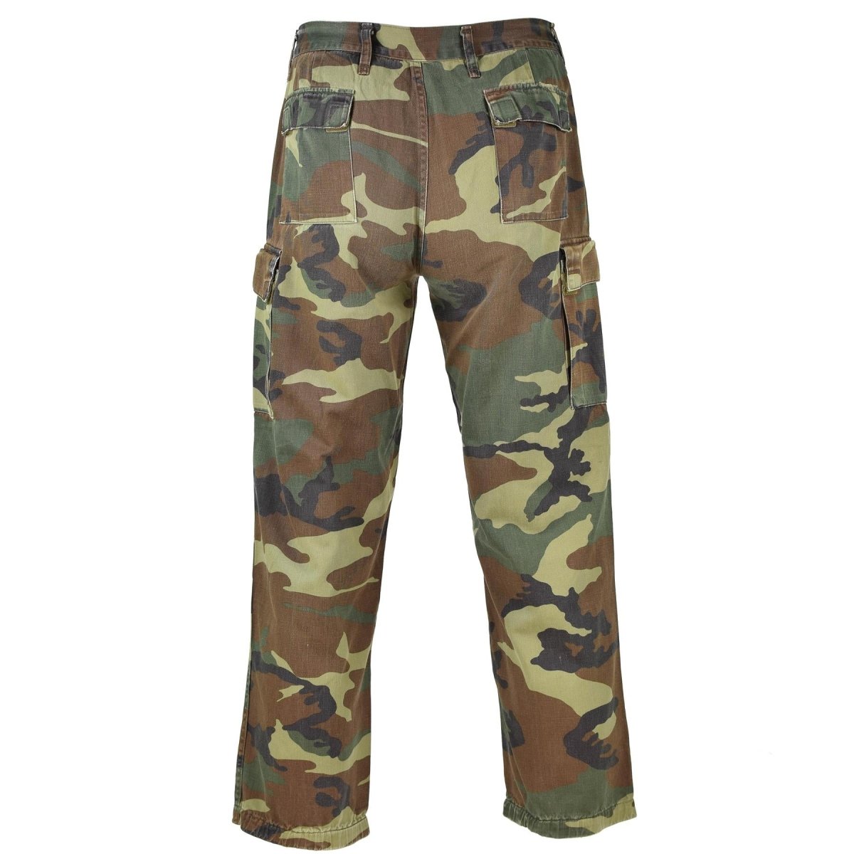 Pantalones del ejército italiano genuino Combate Combat de algodón Camuflaje de bosque de algodón Pantalones de campo