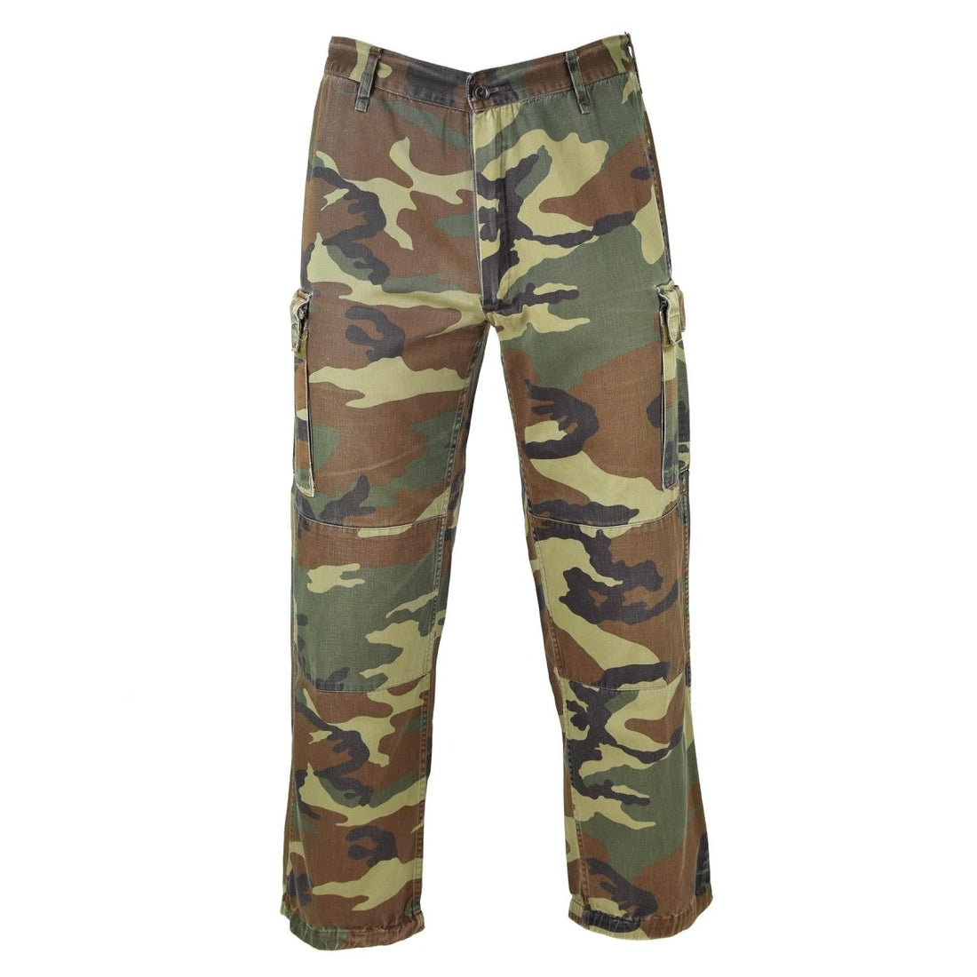 Pantalones del ejército italiano genuino Combate Combat de algodón Camuflaje de bosque de algodón Pantalones de campo