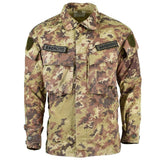 Genuino ejército italiano RIP Stop Vegetato Camo ACU Combate Combate Camisa de campo BLUSIÓN