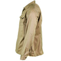 Genuina camisa italiana del ejército Fatiga Surfplus Chino Caki Munta larga Munga larga NUEVO