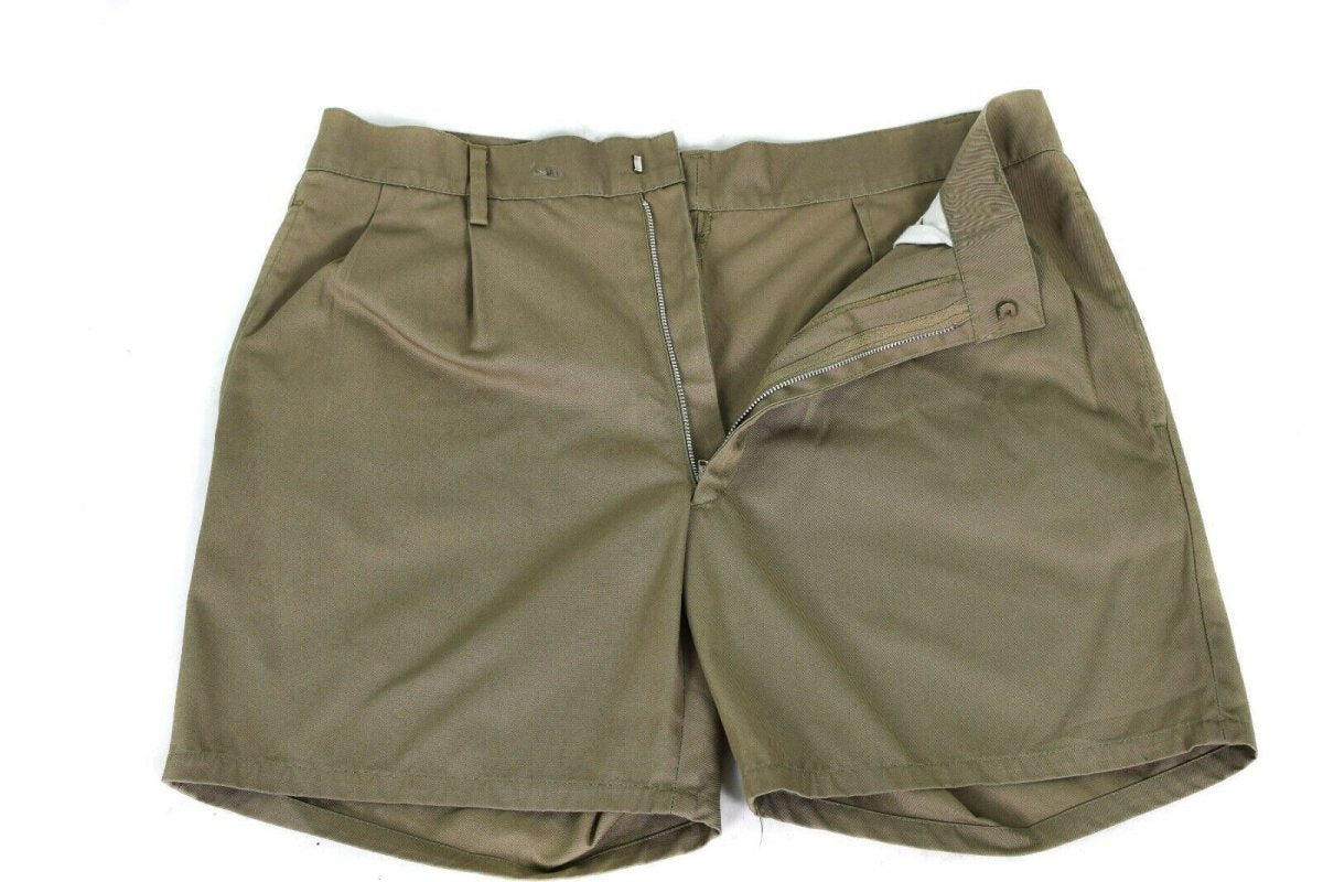 Genuinos pantalones cortos del ejército italiano Khaki Chino Combate Militar Field Bermudas Bdu
