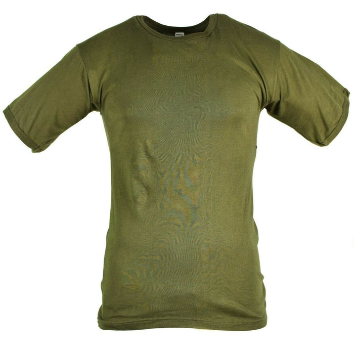 Camiseta Genuina Del Ejército Italiano Mangas Cortas Ligera Transpirable Oliva - GoMilitar