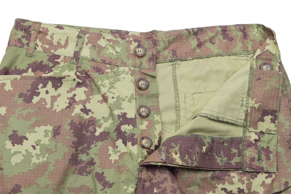 Pantalones de combate militar italiano genuinos Tropas de campo Ripstop Bdu Vegetato Pantalones
