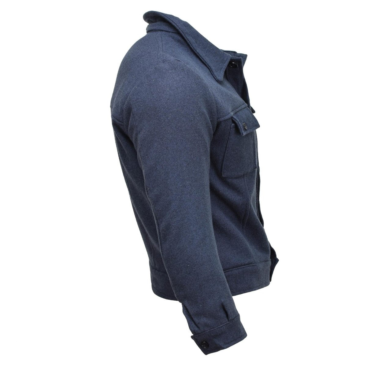 Genú de la chaqueta de lana formal italiana de la chaqueta de lana resistente Ejército excedente Vintage