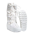Genuinas botas militares italianas de nieve calentando la retención de calor de la parte superior blanca nueva