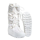 Genuine Italian Military snow boots warming heat retention upper laces white NEW - GoMilitar