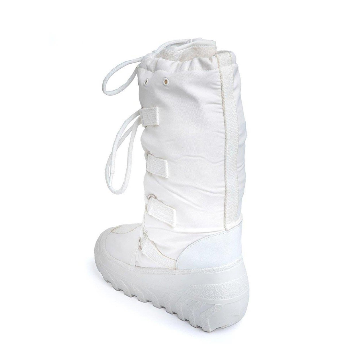 Genuinas botas militares italianas de nieve calentando la retención de calor de la parte superior blanca nueva
