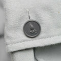 Camisa genuina italiana camisa gris camisas de manga larga nueva