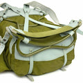 Mochila militar noruega genuina con paquete de mochila de cuero de lona del ejército de marco