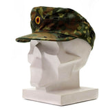 Genuino ejército alemán original Flecktarn Cap Bw Woodland Camo Sombrero militar Nuevo