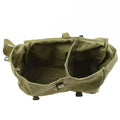 Bolsa de pan de ejército rumano genuino excedente militar lienzo de oliva havversack od nuevo
