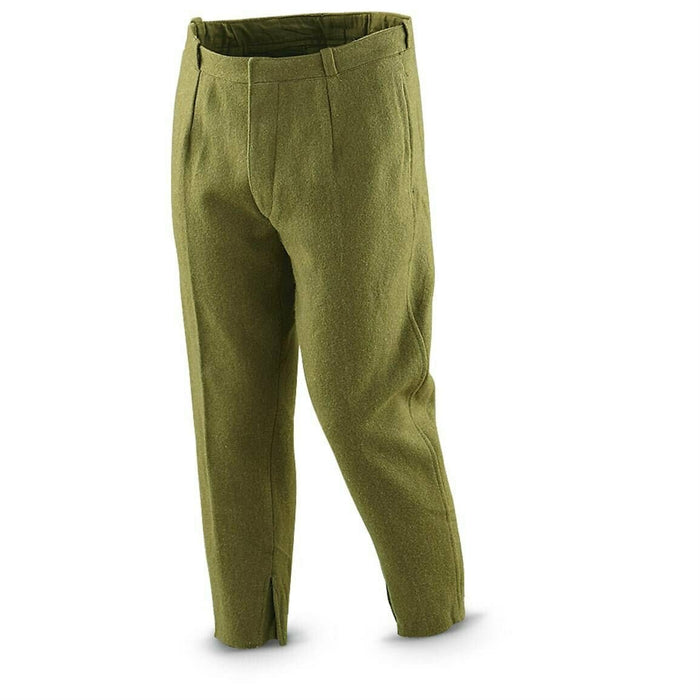 Pantalones de campo de lana del ejército rumano genuino pantalones de combate Khaki OD Green Rumania - GoMilitar