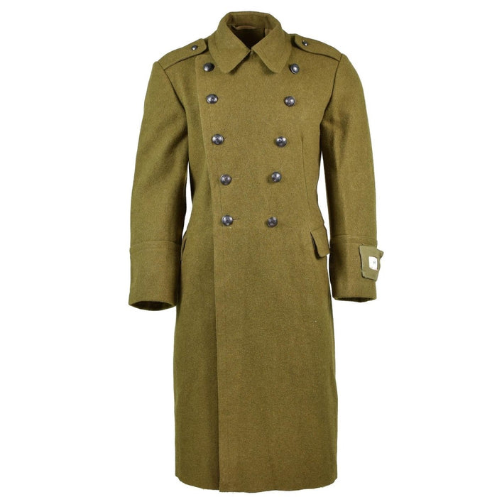Gabardina rumana genuina Abrigo de lana del ejército militar Shinel de invierno pesado NUEVO - GoMilitar