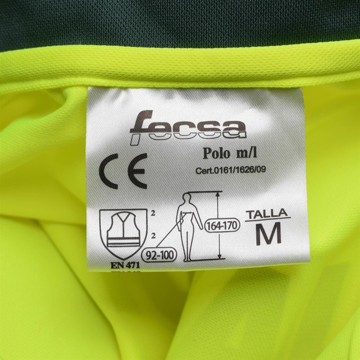 Genuino español polo polo polo guardia civil amarilla chaqueta reflectante nueva