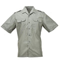 Camisas de Armada Armada española genuina Marina Oliva Camisa formal de manga corta Nuevo