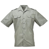 Camisas de Armada Armada española genuina Marina Oliva Camisa formal de manga corta Nuevo