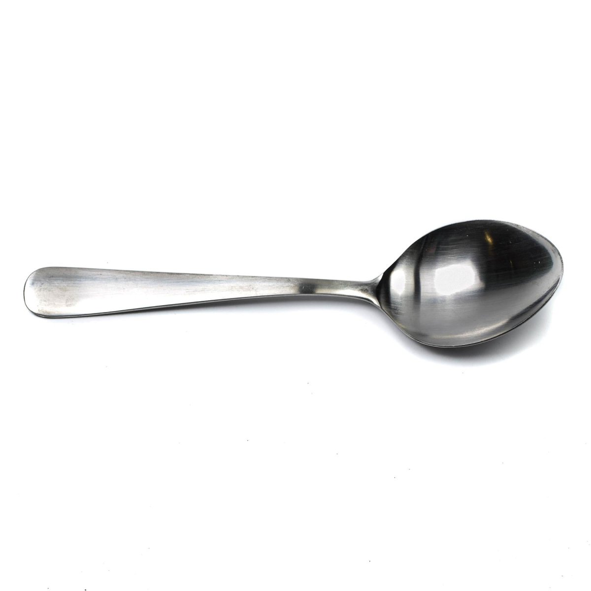 Genuina cuchara de sopa de acero inoxidable del ejército sueco 1 pieza excedente militar nuevo