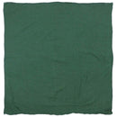 Green fabric square with a subtle texture on a white background