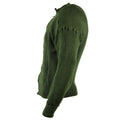 Suéter militar genuino jersey de lana verde suéter de cremallera completa nueva