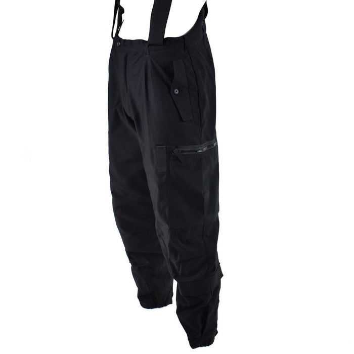 Pantalones cisterna térmicos suecos genuinos m90 Pantalones BDU negros con tirantes en general NUEVO - GoMilitar