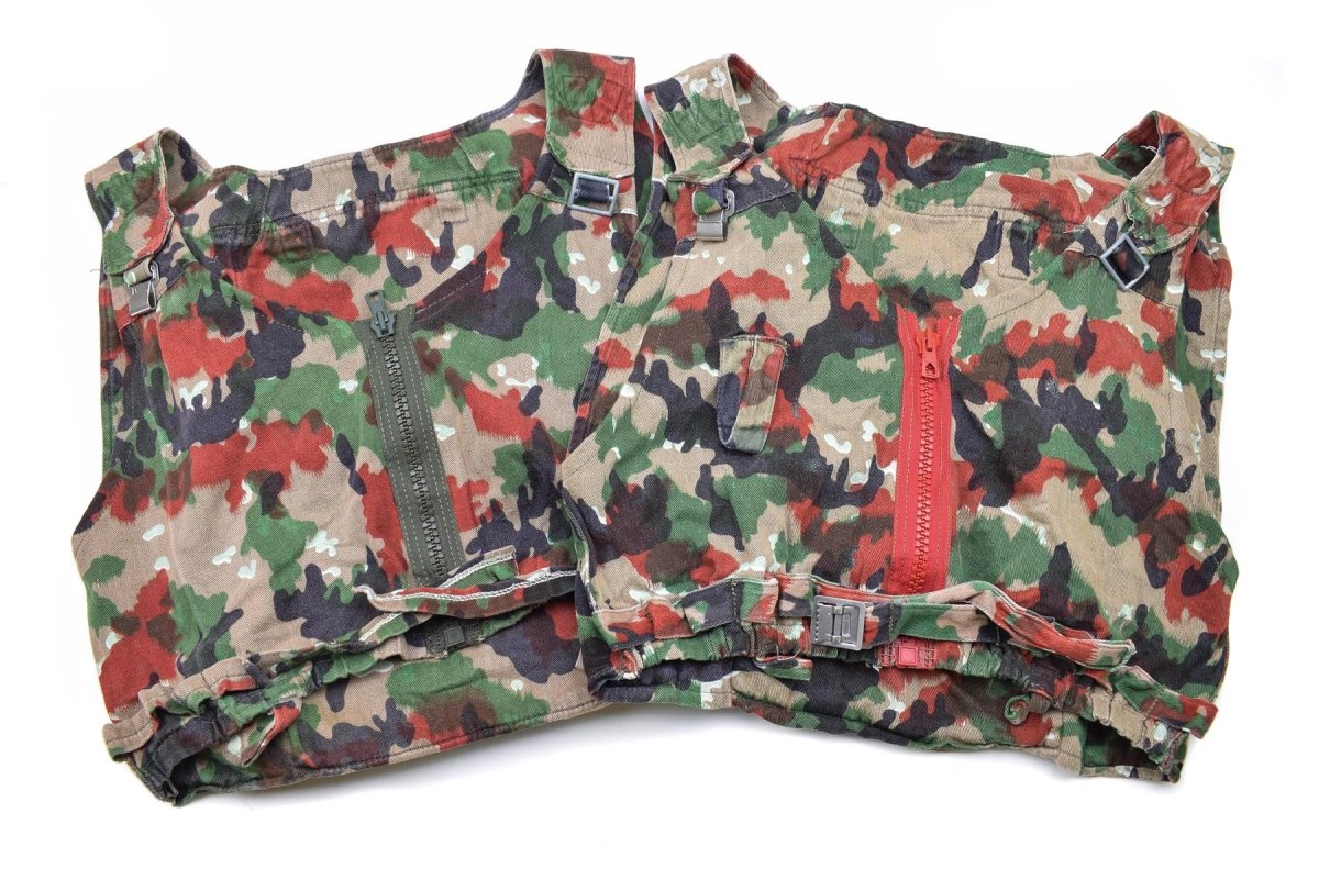 Combate del ejército suizo genuino Taz 83 Vest de camuflaje mochila Día Suiza Militaria