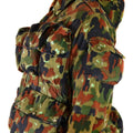 Jacket del ejército suizo genuino M70 Alpenflage Camo Sniper Combate Parka con capucha