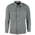 Jaqueta de trabajo del ejército suizo genuino chaqueta militar de mezclilla gris vintage excedente