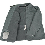 Jaqueta de trabajo del ejército suizo genuino chaqueta militar de mezclilla gris vintage excedente