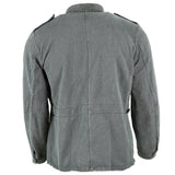 Jaqueta de trabajo del ejército suizo genuino chaqueta militar de mezclilla gris vintage excedente