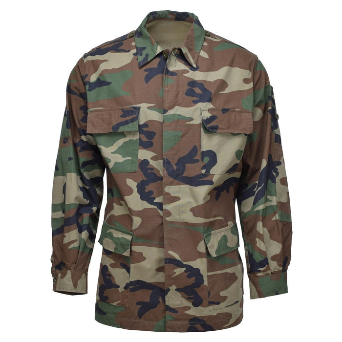 Chaqueta de combate BDU turca genuina, tema militar de camuflaje de bosque ripstop duradero - GoMilitar
