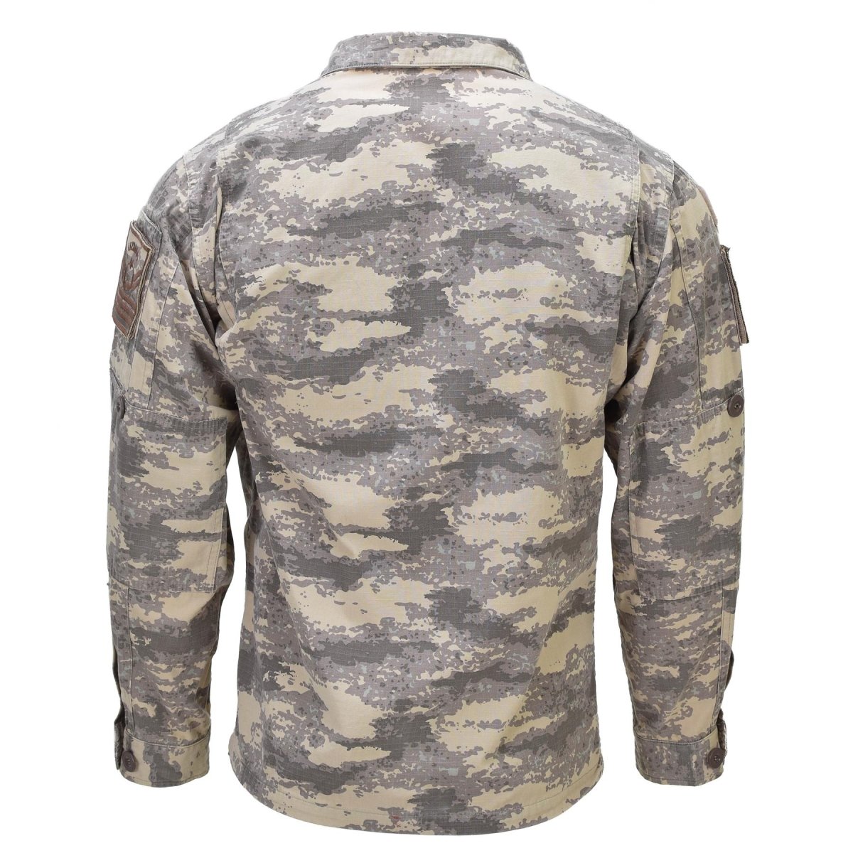 Genú de la chaqueta de uniforme original turco Ripstop Codos reforzados M2021 CAMO