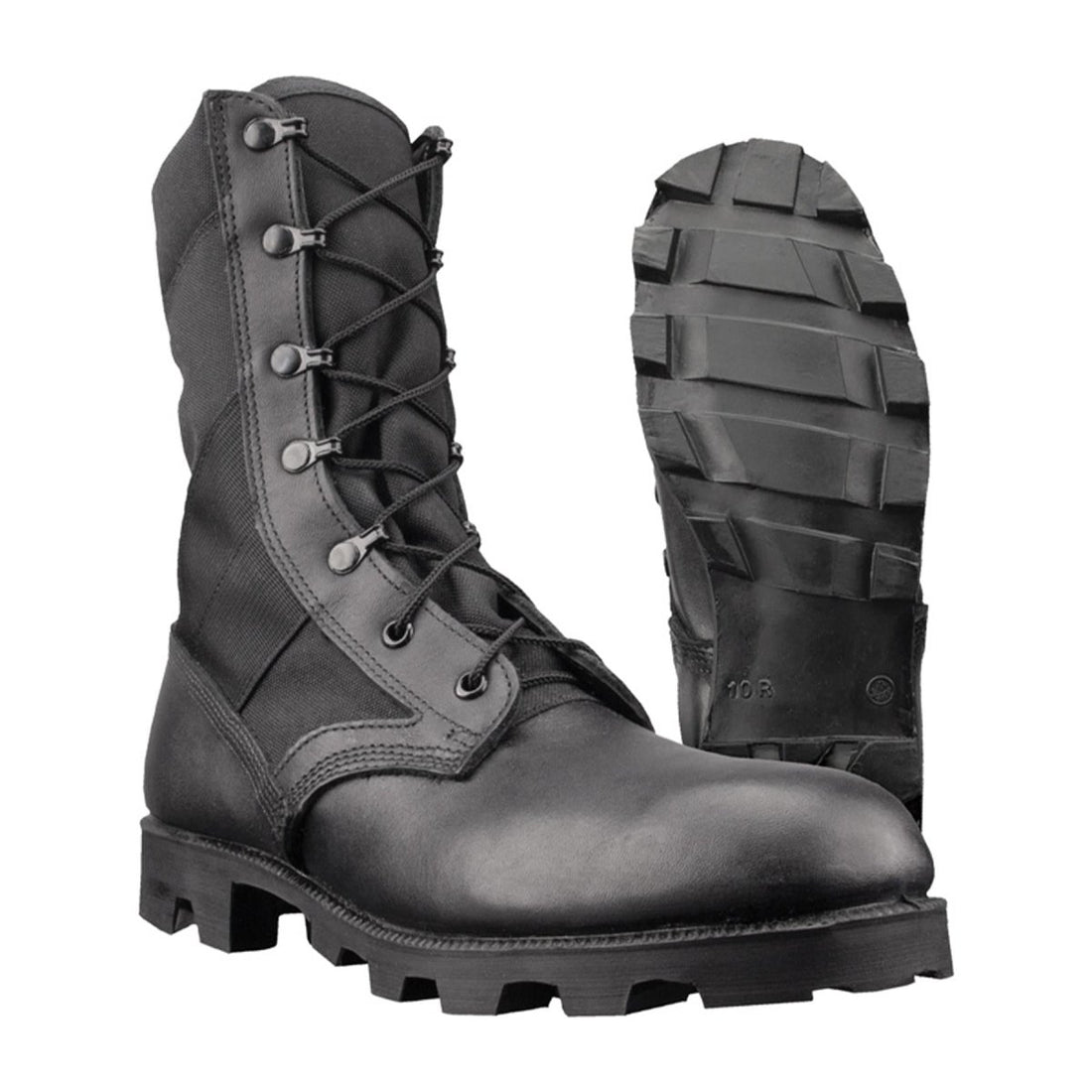 Botas de cuero negras de la jungla de EE. UU.