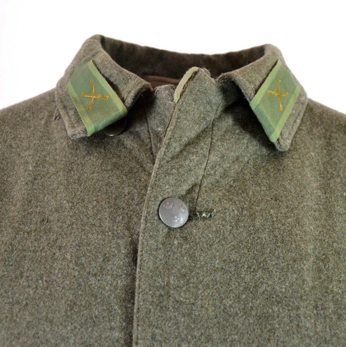 Genno de uniforme de lana del ejército sueco genuino de la Segunda Guerra Mundial M39 1940 Military Gray