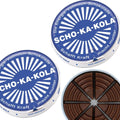 Energía alemana chocolate chocolate escolar con leche integral 100 g de estaño azul