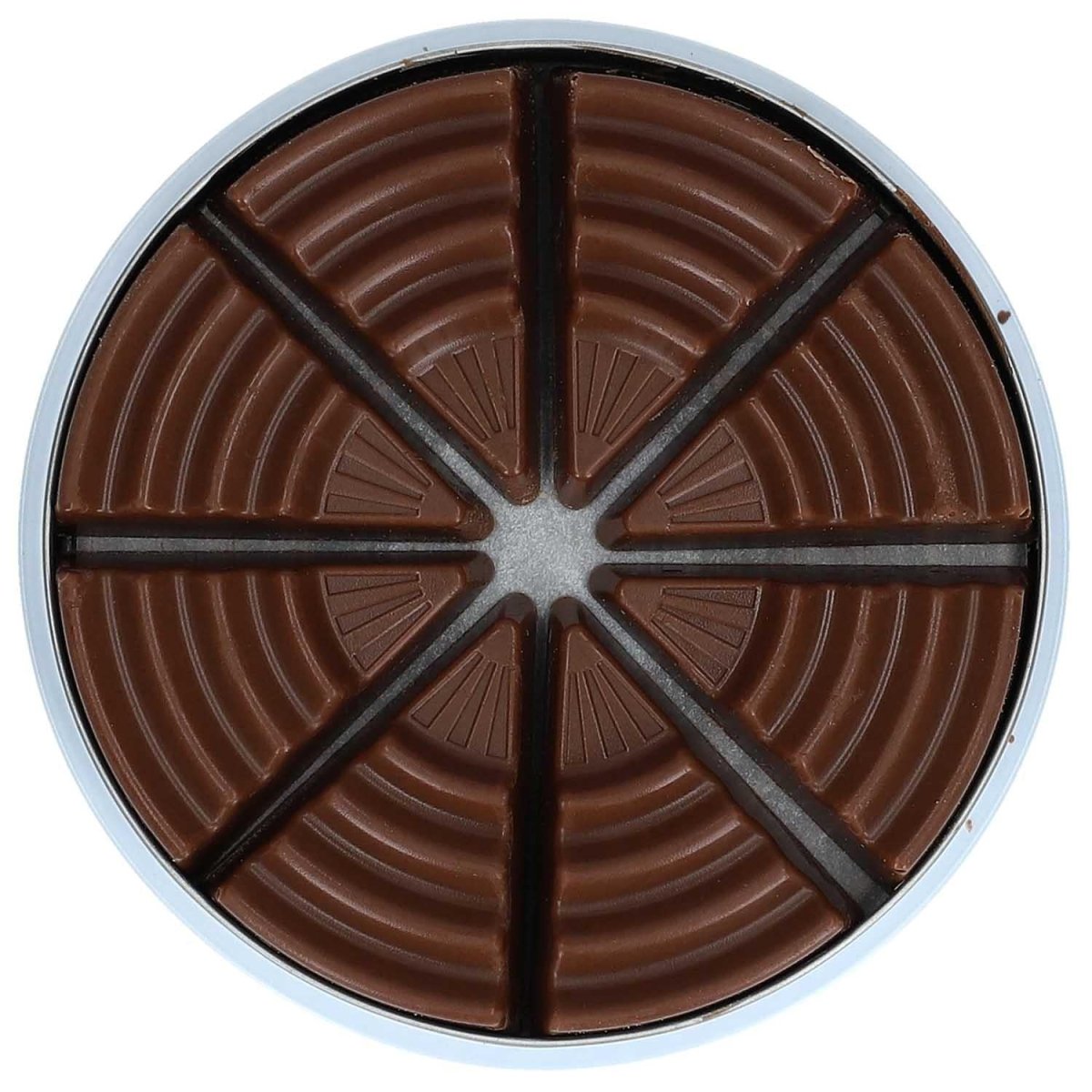 Energía alemana chocolate chocolate escolar con leche integral 100 g de estaño azul
