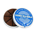 Energía alemana chocolate chocolate escolar con leche integral 100 g de estaño azul