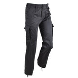 Pantalones de piel de molas de estilo militar alemán los pantalones de uniformes de combate negro