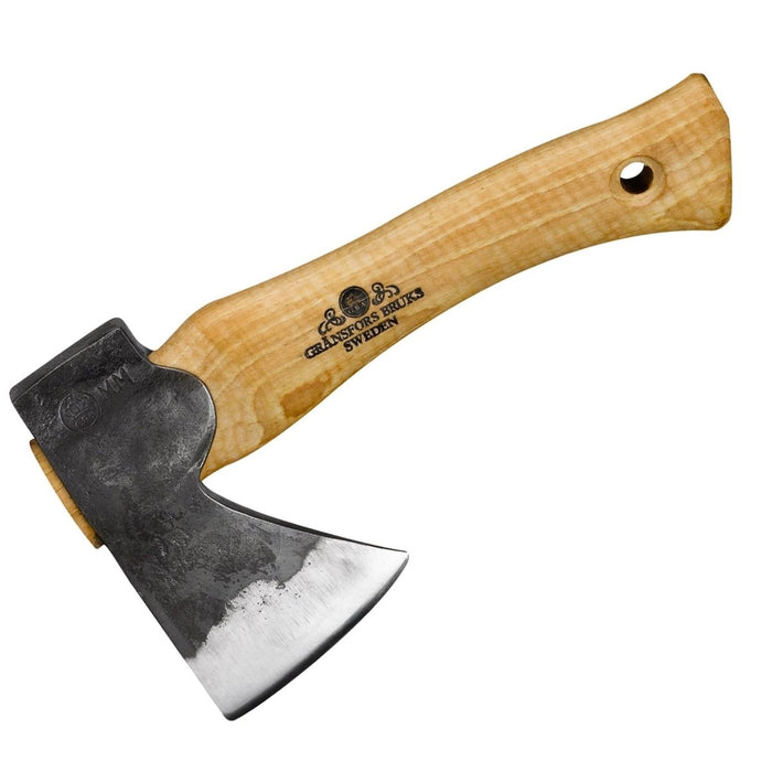 Hacha de mano Gransfors Kubben Hacha de acero al carbono 413 Mango de madera de nogal - GoMilitar