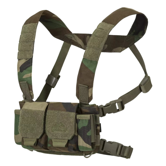 Helikon - Equipo de pecho táctico Tex Competition compatible con VIS Woodland Camo - GoMilitar